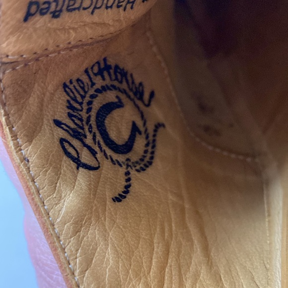 Lucchese Charlie 1 Horse Western Heeled Mules Pecan Brown Leather Size 8 - Picture 13 of 14